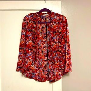 Multi-Color Patterned Blouse (XS)